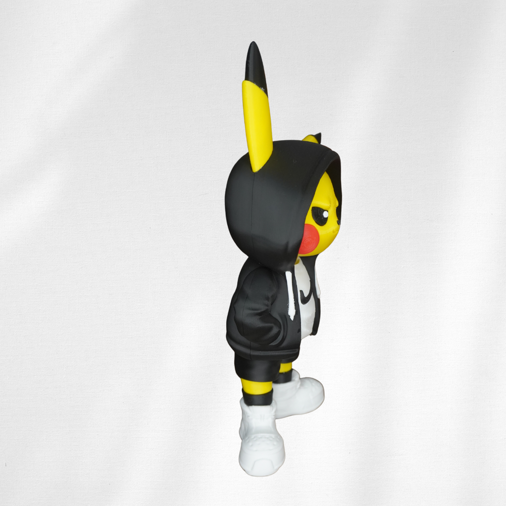Streetwear Pikachu 3D Printed Figure
