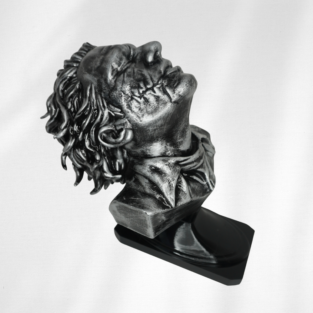 Silver-rubbed (Heath Ledger) Joker Bust