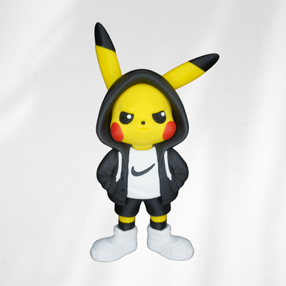 Streetwear Pikachu 3D Printed Figure