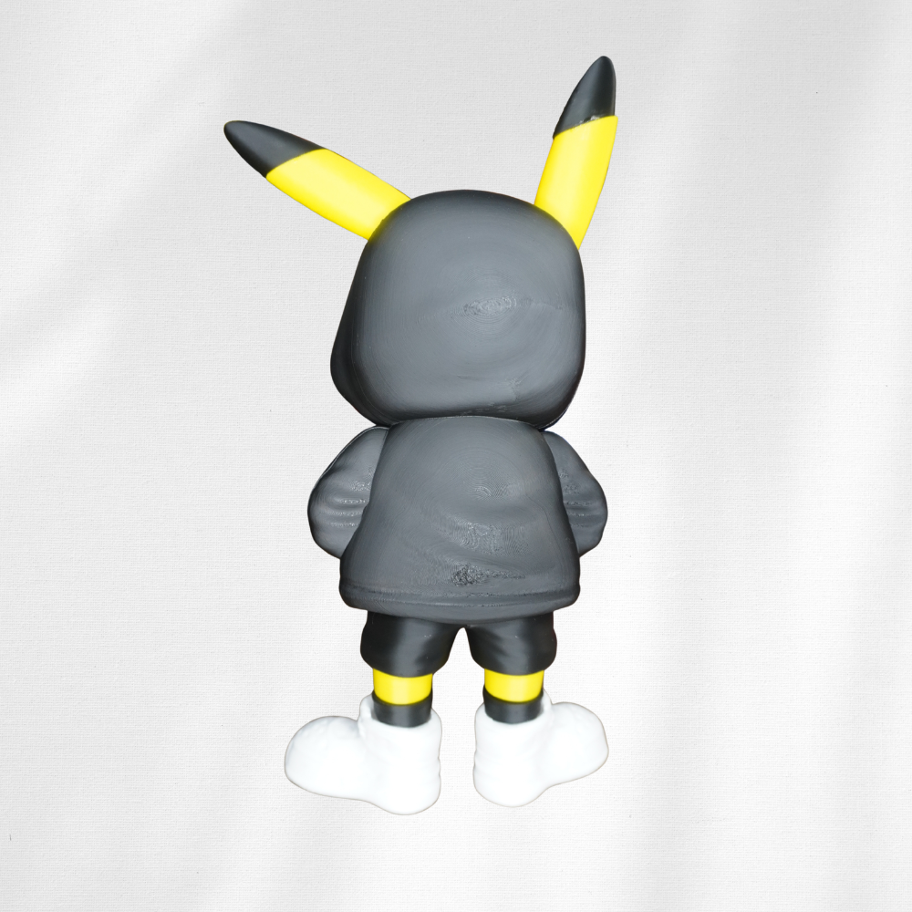 Streetwear Pikachu 3D Printed Figure