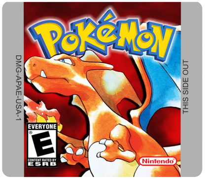 Pokemon Gameboy Cartridge Wall Art