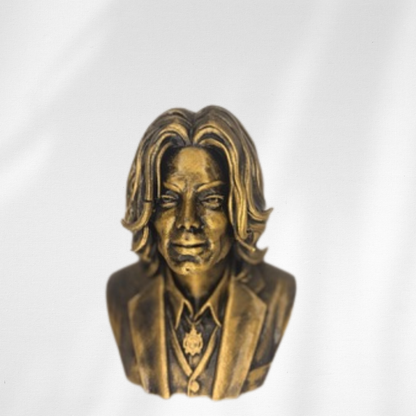 Gold rubbed Micheal Jackson Bust