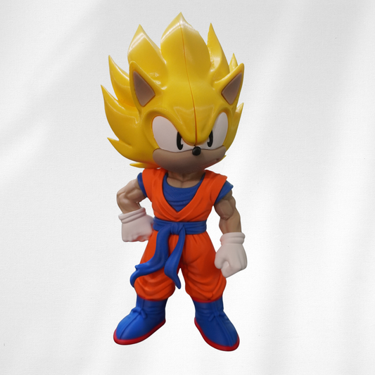 Sonic Goku Mashup Statue, view 4